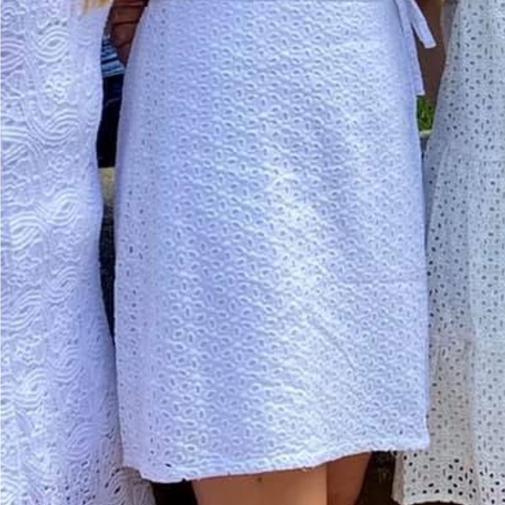 Hollister Tan Cream Midi Sundress with Puff Sleeves